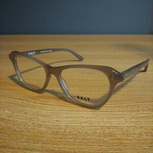 SALT. Optics Sandia Womens Brown‎ Eyeglasses 49-16-143 Handcrafted In Japan
